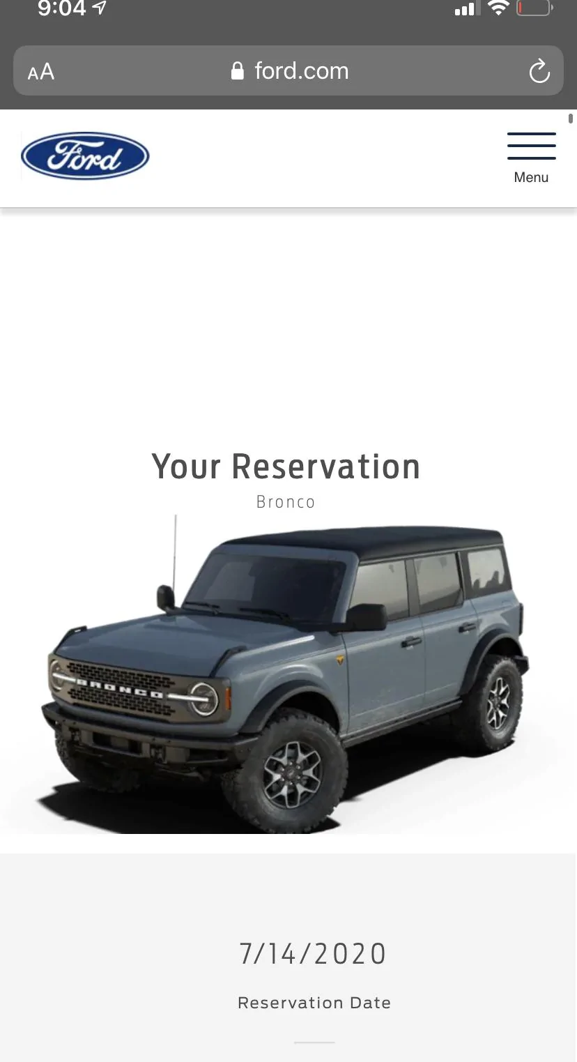 Ford Bronco Anyone else's order conformation email summary lacking options? 5258BB45-14E0-4D0E-8B86-48E00E87C3EB