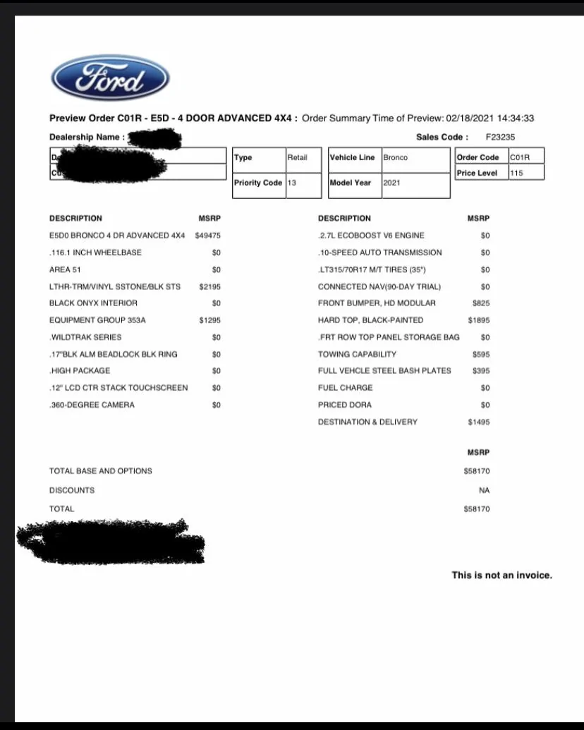 Ford Bronco Ford order confirmation email E388AB6D-B166-4D0B-B3B3-5126D5EBED39