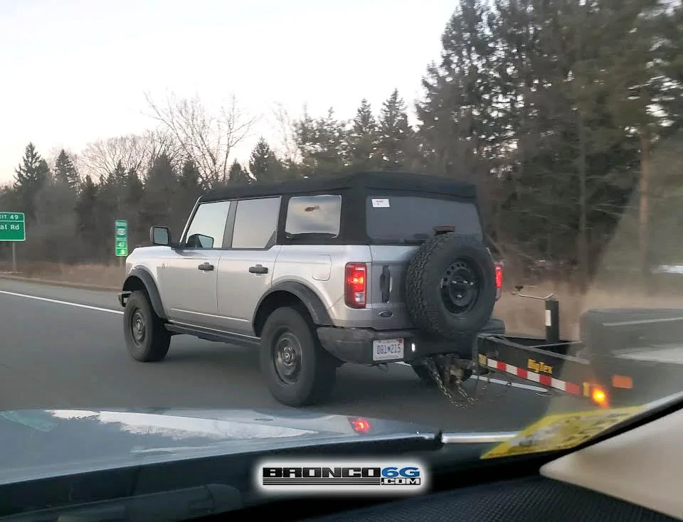 Ford Bronco Spotted Bronco conducting towing / trailering test in MI 2021 Bronco trailering towing trailer 1