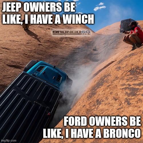 Ford Bronco Shots fired. Bronco Jeep winch 2020s