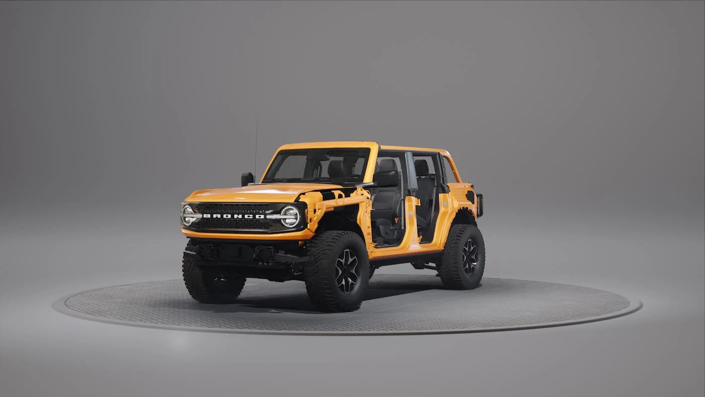Ford Bronco How the Bronco's Modular Platform Allows for Easy Customization and Modifications Bronco_modularity_renderings_02
