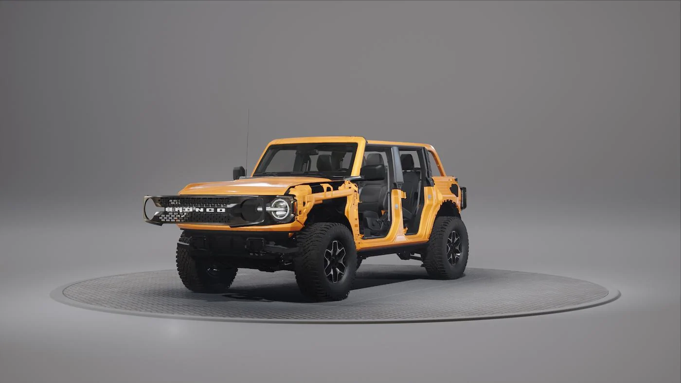 Ford Bronco How the Bronco's Modular Platform Allows for Easy Customization and Modifications Bronco_modularity_renderings_03