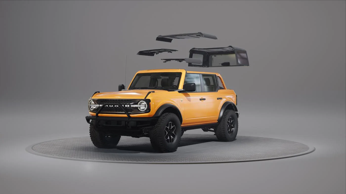 Ford Bronco How the Bronco's Modular Platform Allows for Easy Customization and Modifications Bronco_modularity_renderings_07
