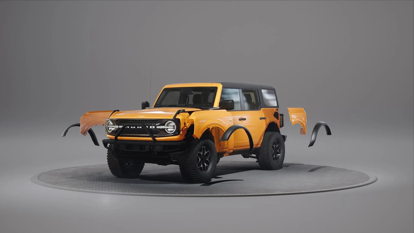Ford Bronco How the Bronco's Modular Platform Allows for Easy Customization and Modifications Bronco_modularity_renderings_08