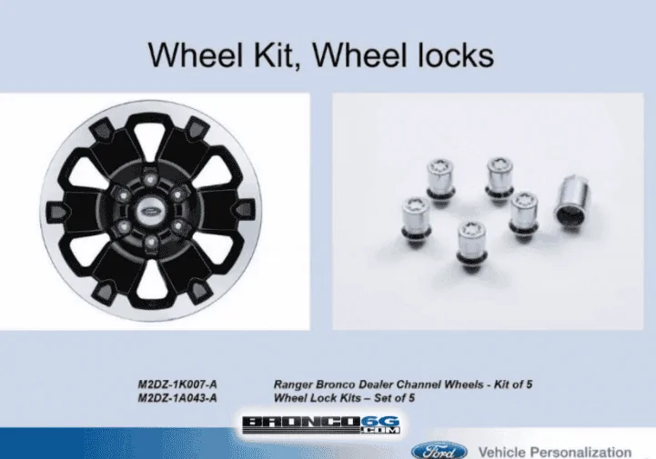 Ford Bronco M2DZ-1K007-A Wheel Kit specs? Size? 1614829063988