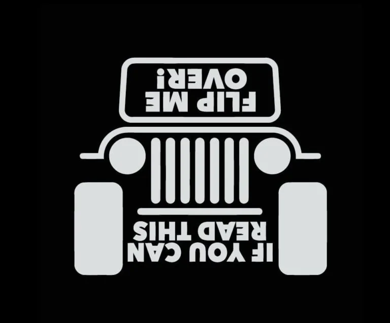 Ford Bronco How extreme are you? jeep-if-you-can-read-this-flip-me-over