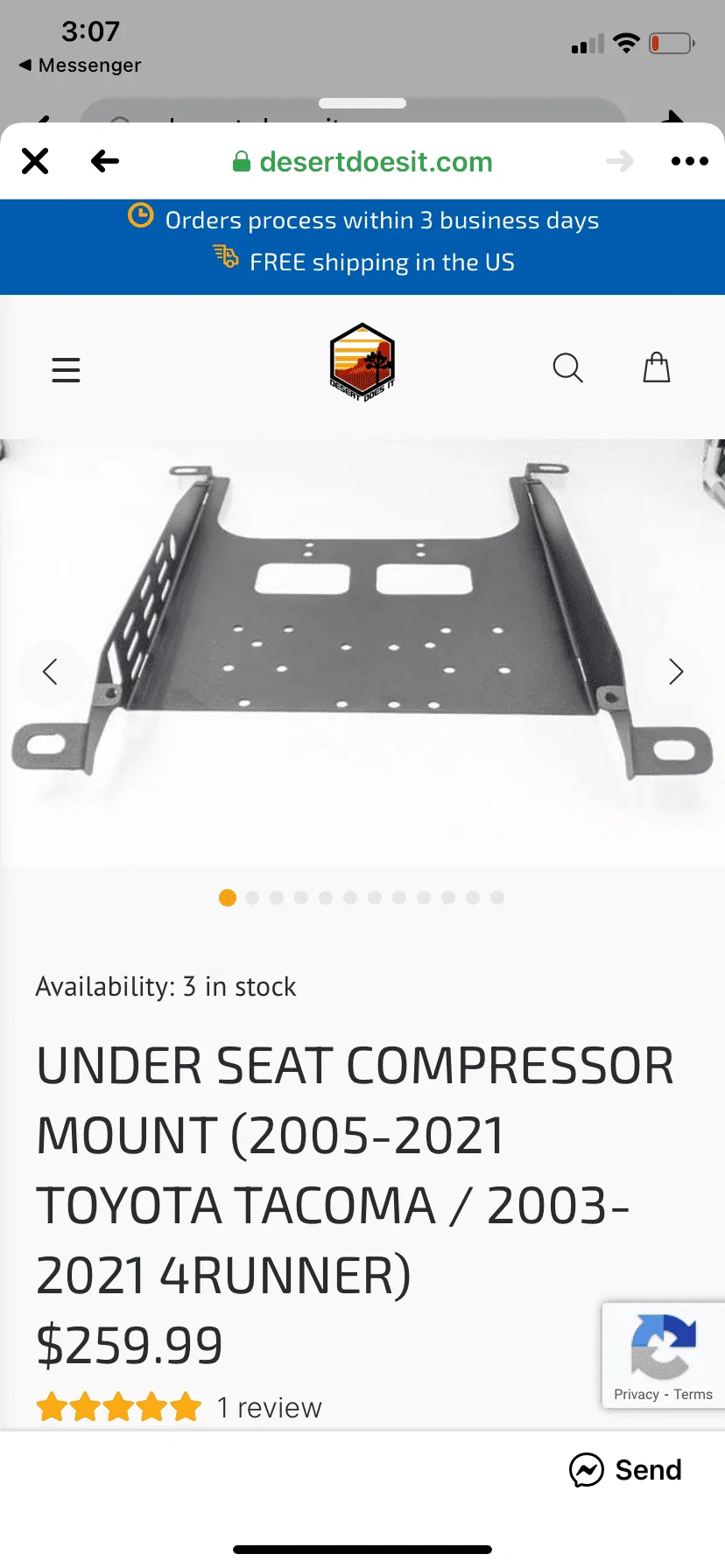 Ford Bronco Under seat compressor mount coming from Desert Does It 5C158463-C4A1-498B-9028-6F14FF76906B