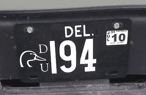 Ford Bronco Blackened License Plate 1615312896791