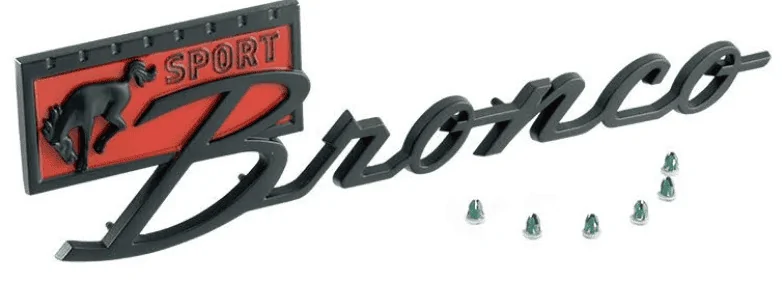 Ford Bronco 1st gen badging history 1615406706963