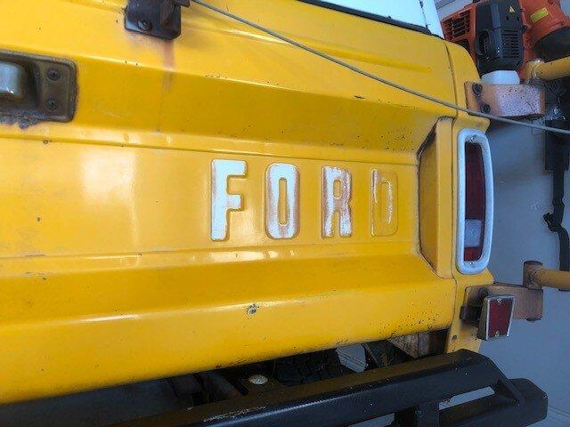 Ford Bronco 1st gen badging history Tailgate letters