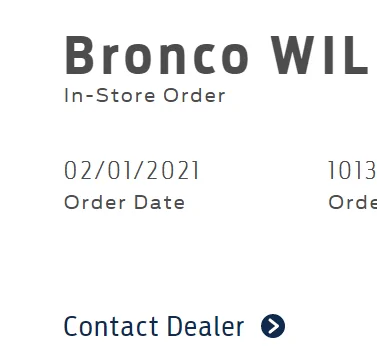Ford Bronco Reservation still hasn't been converted? 1615476112590