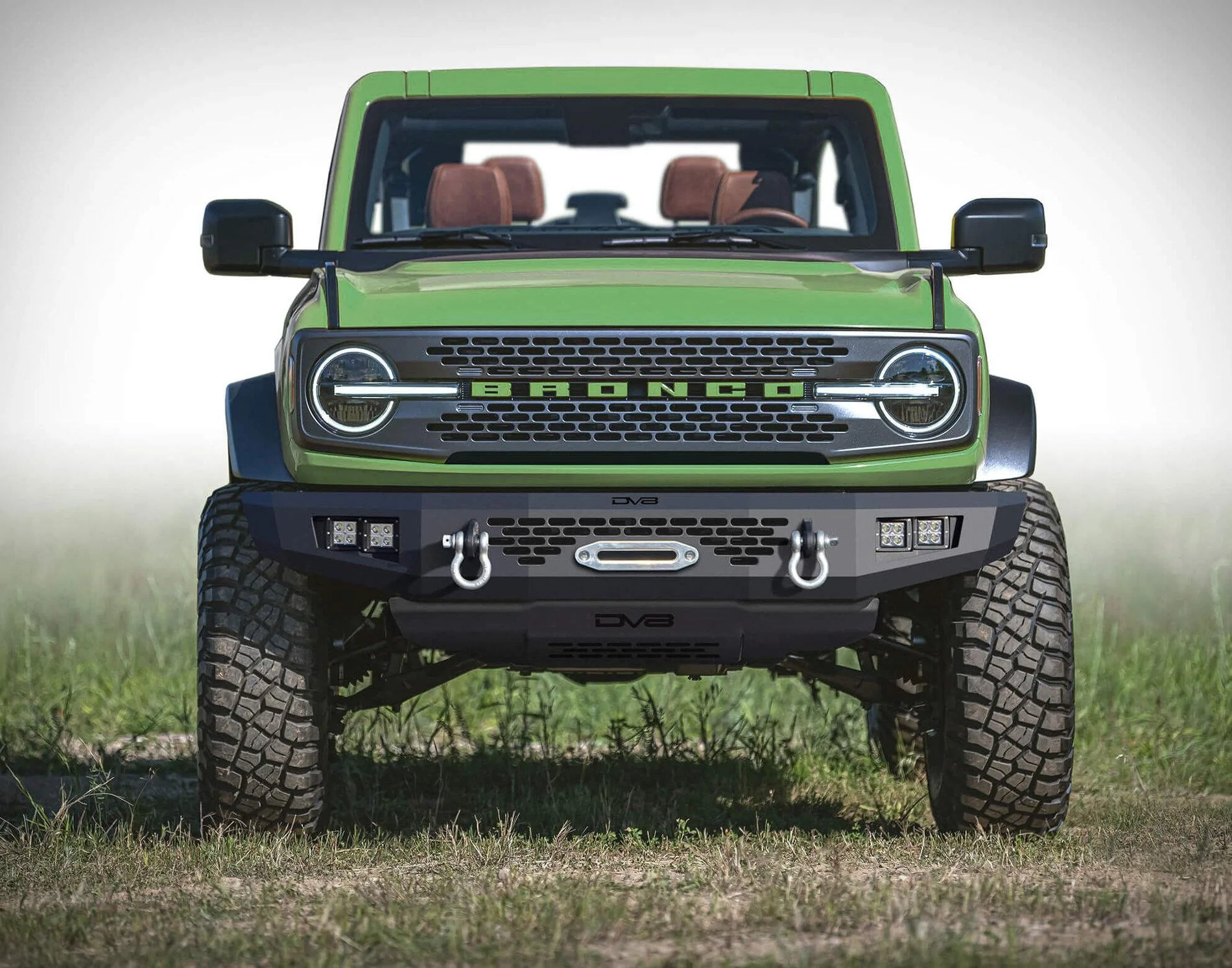 Ford Bronco The Case for a 2-Door BaseSquatch DV8-2021-Ford-Bronco-aftermarket-bumpers