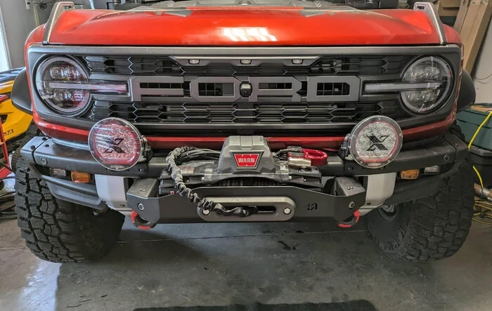 Warn VR EVO 10S Winch Installed
