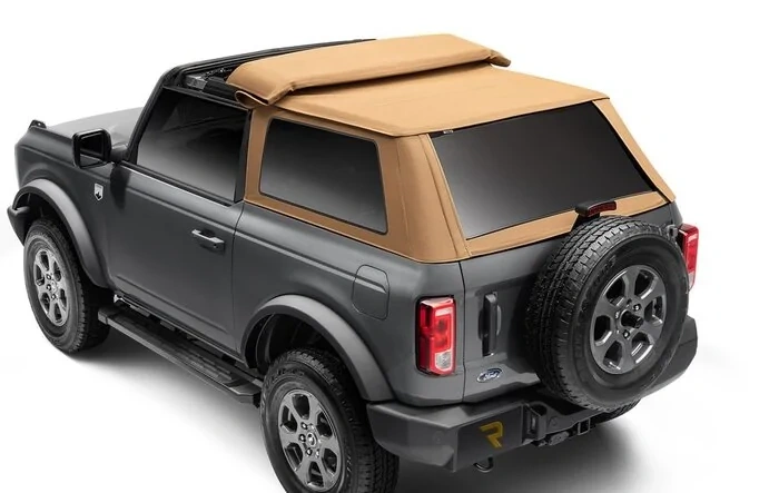 Now Available: Voyager Fastback Soft Tops in TAN for 2- & 4-Door Broncos!