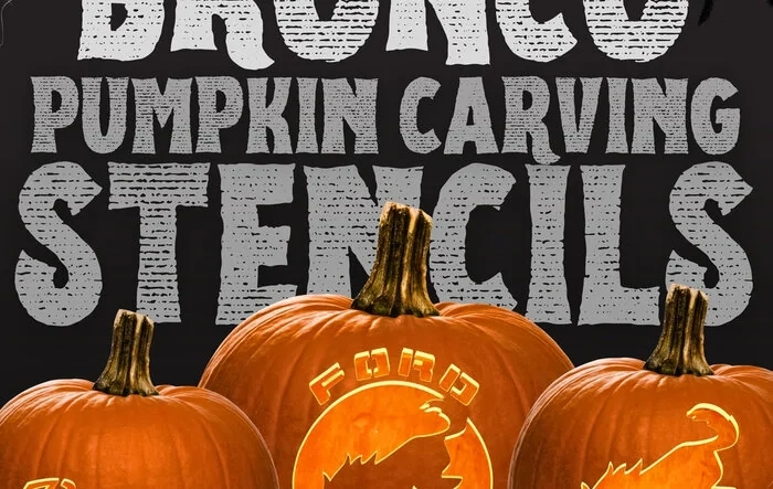 FREE - Bronco Pumpkin Carving Stencils 🎃