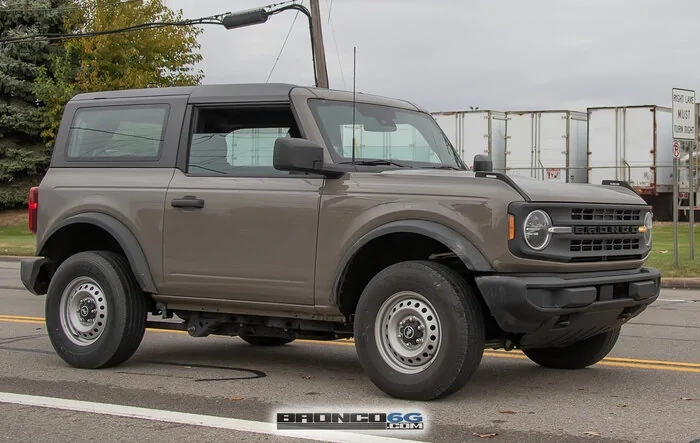 Marsh Gray 2025 Bronco Base Trim on Steelies Spied