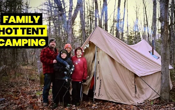Took my family hot tent camping for first time!  (with the Bronco of course) 📺