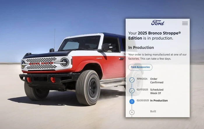 Stroppe Edition Bronco has started production