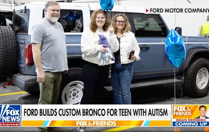 Our Bronco Story on World Autism Awareness Day: Ford gifts custom "Bluey" Bronco for teen with autism