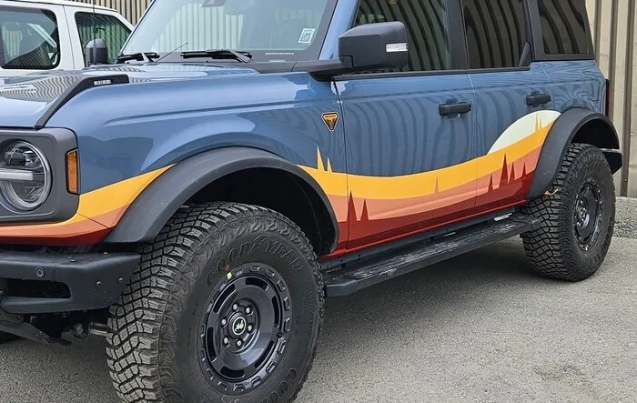 Installed self-designed graphics on my new Bronco