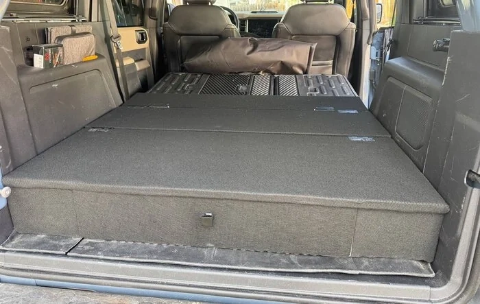 Cargo Area Bed Platform with Storage (for my 4-Door Bronco)!