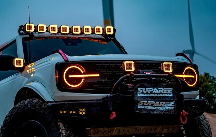 Suparee off-road lights on Bronco - what do you think?