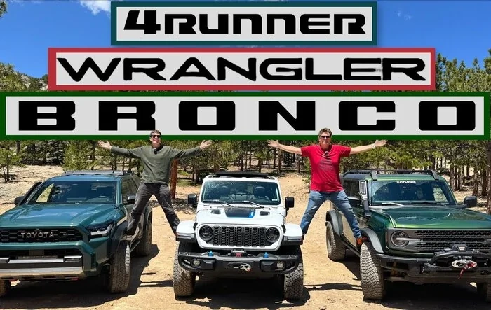 Bronco v. Wrangler v. 4Runner rock crawling off road comparison (TFL Off-Road - YouTube)