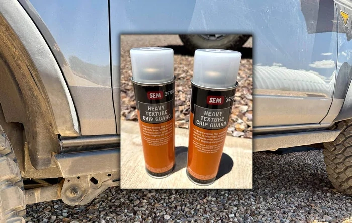 Paint chips from rocks?  DIY protection with Heavy Texture Chip Guard Spray by SEM