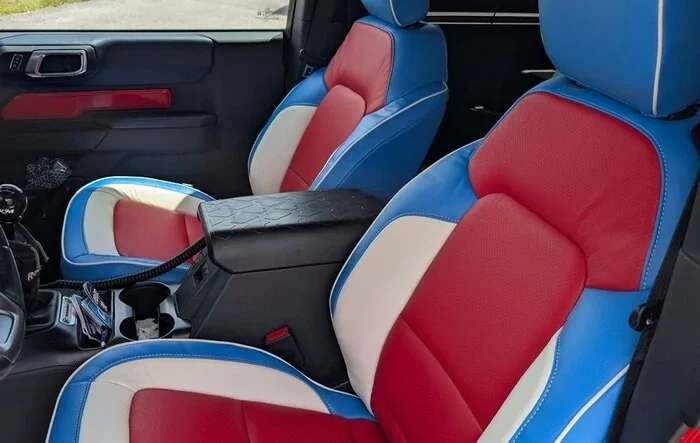 Decided to make the inside look more like the outside - 'Merica!