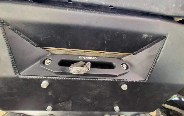 Lobo HNT Hidden Winch Skid Plate and Openroad 13500 winch installation, pictures, and review
