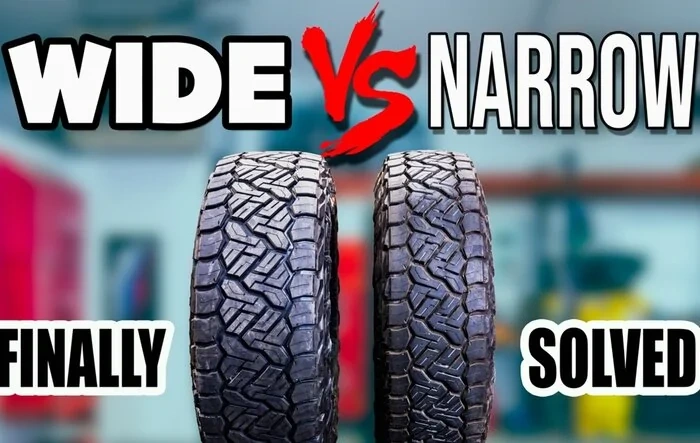Wide VS Narrow Tires & Wheels -- Air Down Contact Patch Size Test