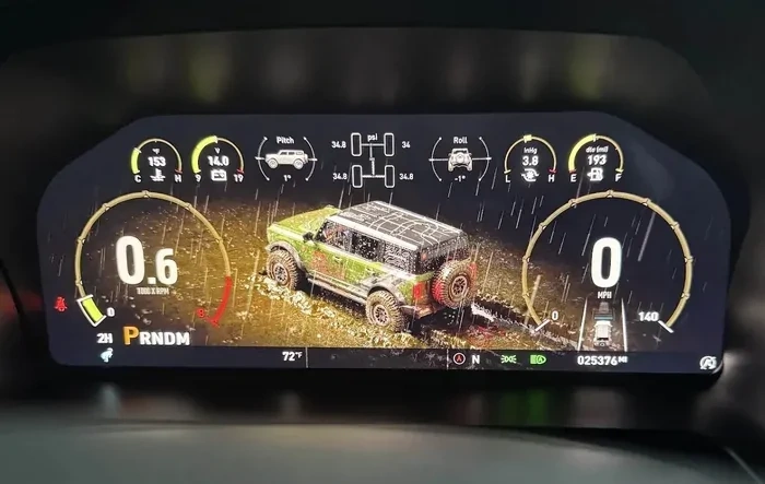 Installed! Caroboter 2025 Digital Gauge Cluster for Bronco 6G