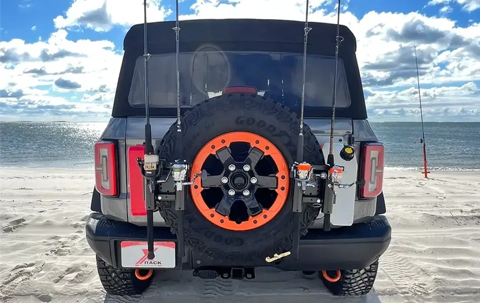 Double Up Your Rock Slide EZ Rack Spare Tire Carrier with X-Rack Expansion Bracket