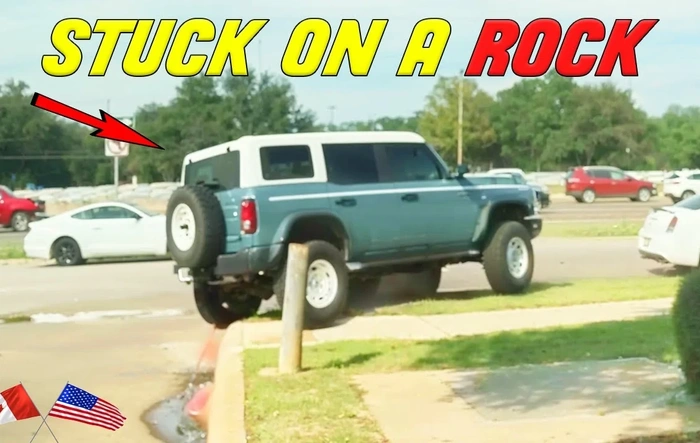 OK... Who was this stuck on a rock??