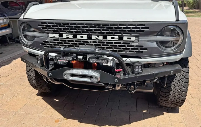 DIY winch mount bumper custom fabricated