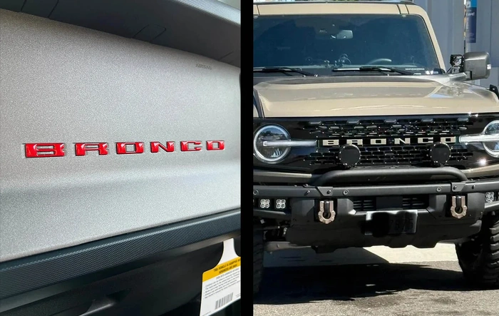 Badlands Orange Domed Grille and Dash Letters Now Available