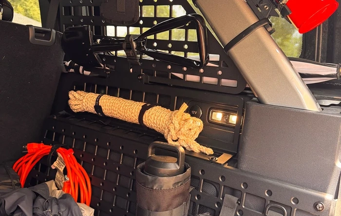 Where do you stow your recovery gear?