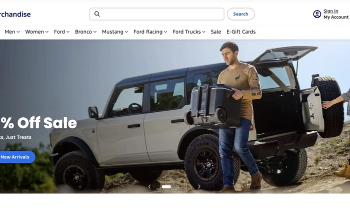 Ford has new store merchandise and 20% off