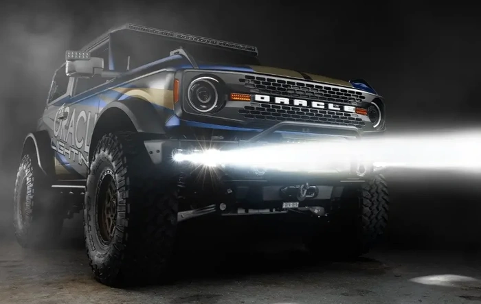 LASER + LED Triple Fog Light Kit for the 2021–2025 Bronco (Steel Bumper) by ORACLE Lighting