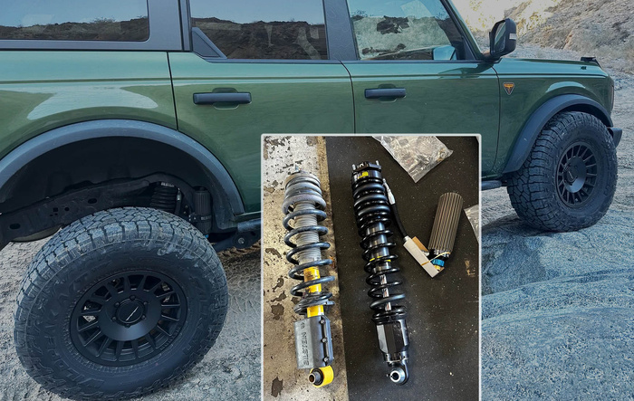Bilstein 8112s + 35s installed on my non-SAS Badlands