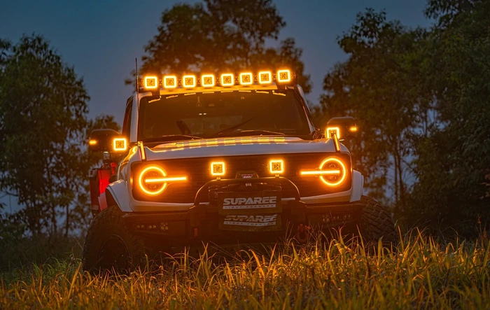 Guess What Happens When SUPAREE Hyper 5 Lights x12 Mount on the Bronco?