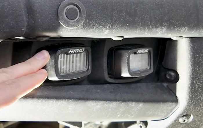 Aimed those factory Rigid fog lights (on Bronco Raptor), what a difference! - Video