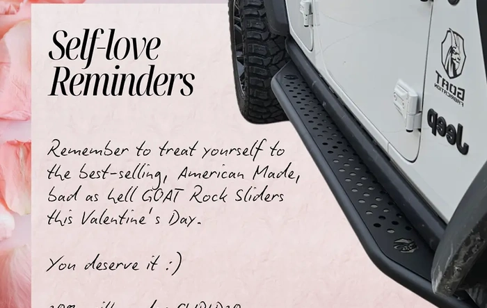 GOAT FABRICATION HUGE VALENTINE'S WEEKEND SALE! 20% OFF + FREE SHIPPING!