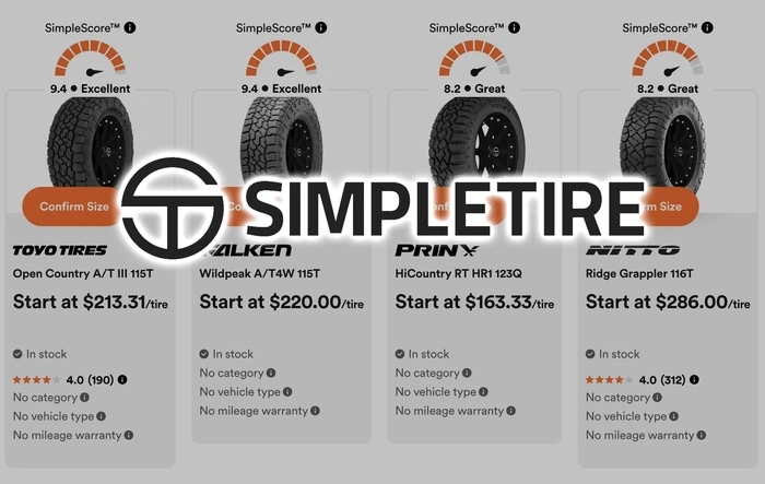 Extra 10% Off Tires at SimpleTire.com
