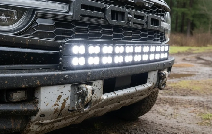M&R Automotive Ford Bronco Light Bars - double stacked PRO 40" curved