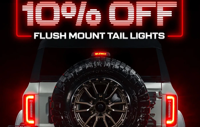 10% Off April Sale for Flush Style Tail Lights!