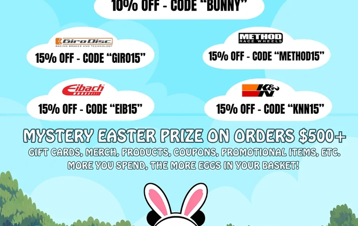 Easter Sale - Up to 15% Off + Mystery Prizes
