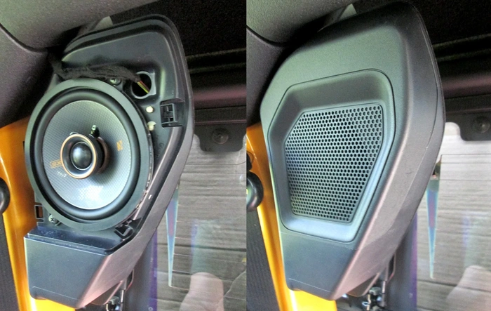 How to Install 5.25" Kicker KSC Speakers in the Factory Pods