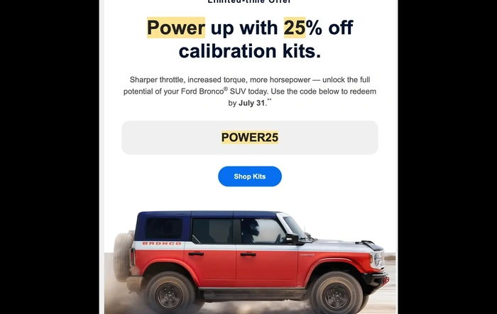 PSA: Ford Performance ProCal -- 25% Off via Ford