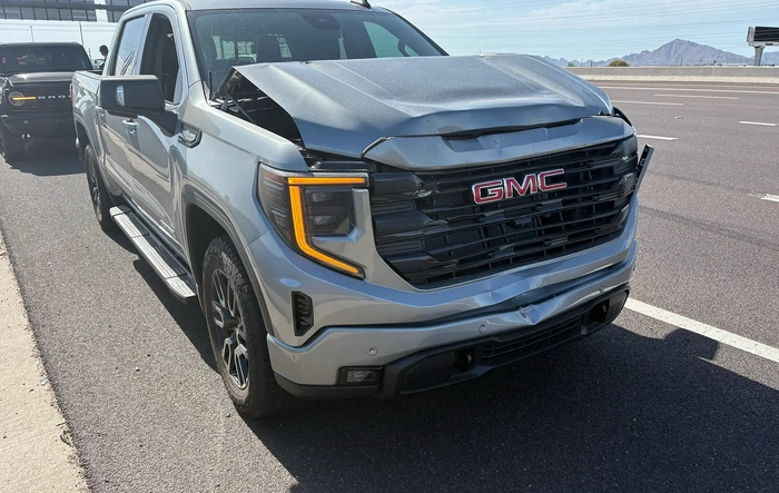 4 car pile up: Bronco vs. GMC Sierra and two others